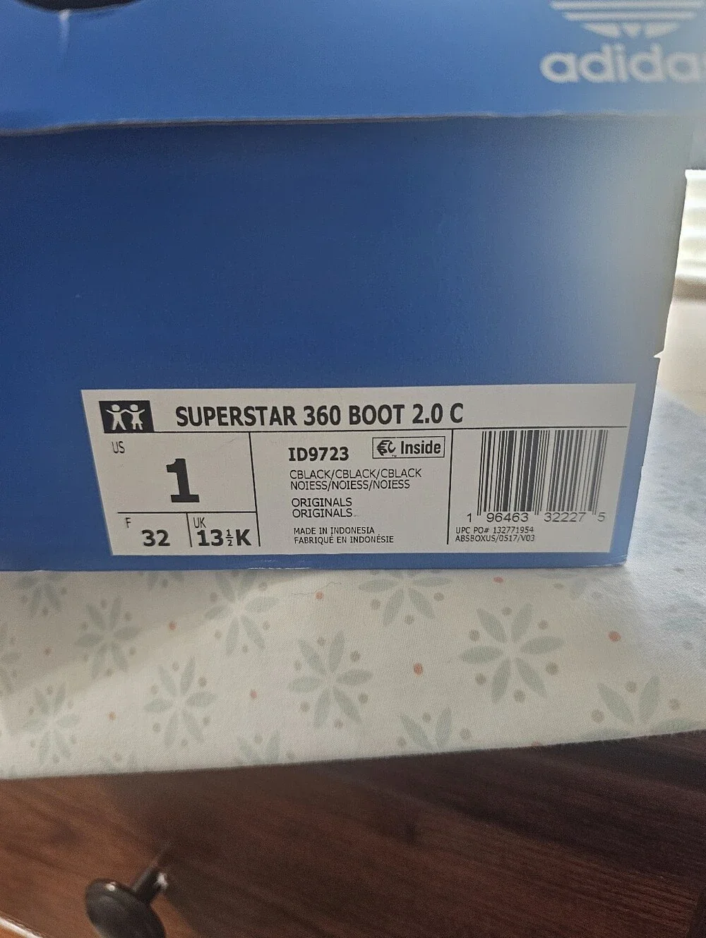 Adidas Youth 360 Boot Size 1
